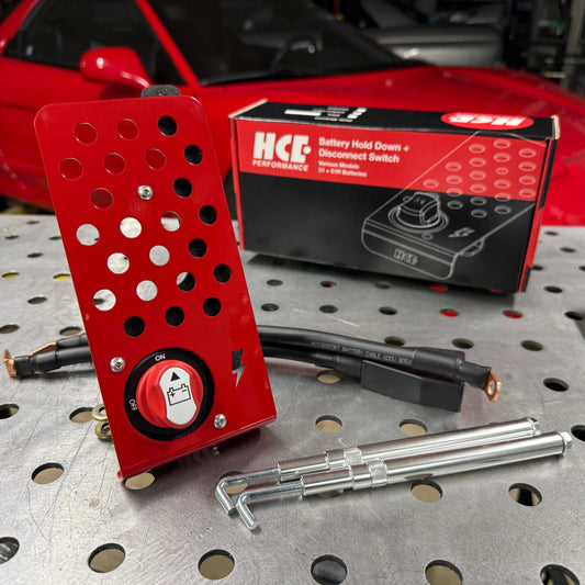 HCE Performance Launches Integrated Battery Hold Down + Disconnect Switch for 51/51R Applications