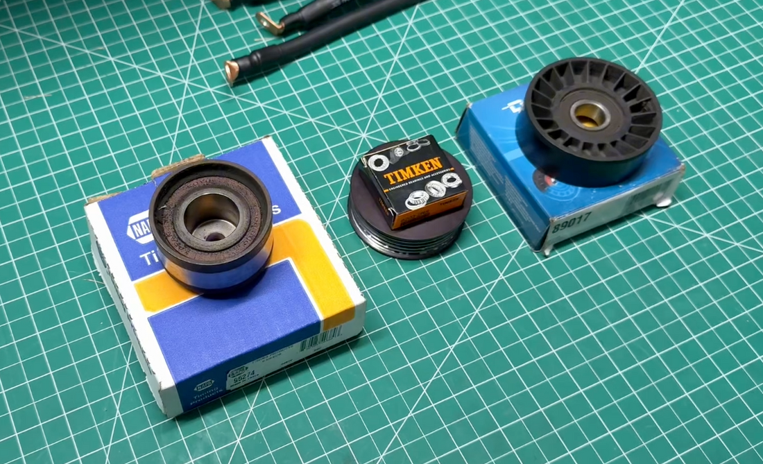 Replacement bearings and pulleys for NSX supercharger kit