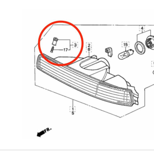 NSX Corner Lens Retention Clip